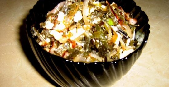 Морская капуста сушеная с яйцом