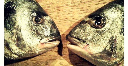 Запеченная дорада с лимоном и ароматными травами