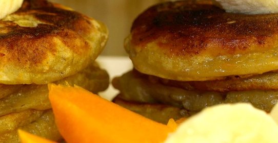 Оладьи из тыквы и банана