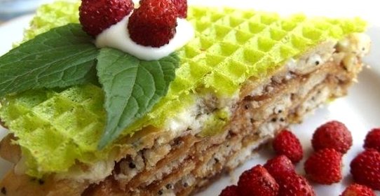 Вафельный торт без выпечки