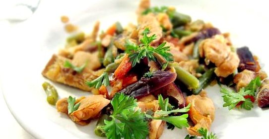 Курица с грибами шиитаке