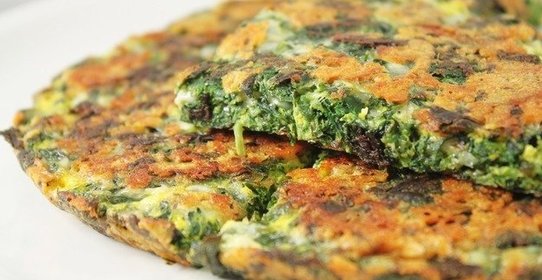 Тортилья со шпинатом