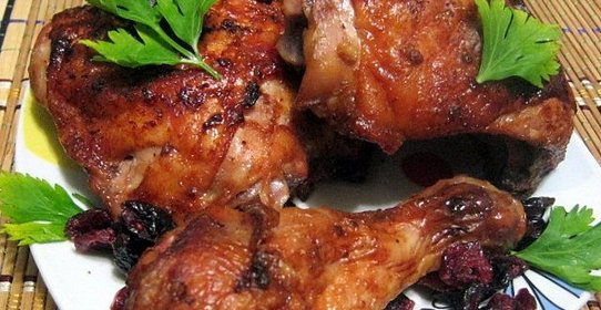 Запеченные куриные окорочка  Южный загар