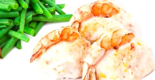 Крокеты из белой рыбы с креветками