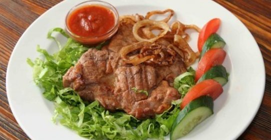 Мясо на гриле в микроволновке