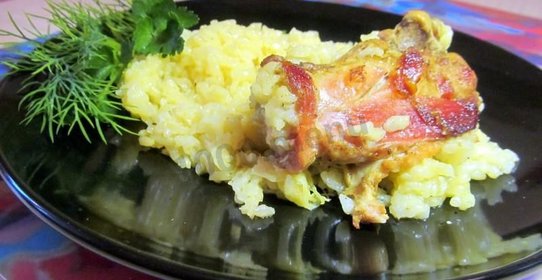 Курица с рисом в мультиварке