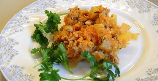 Тыква с мясом