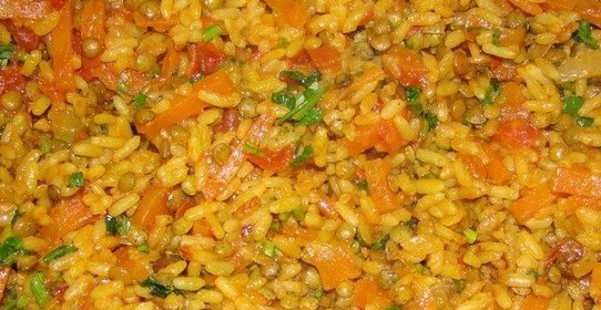 Плов из чечевицы