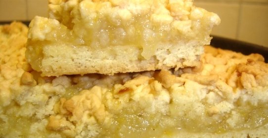 Тертый пирог с лимоном