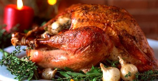 Индейка, фаршированная каштанами