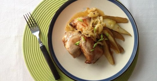 Курица с грушей