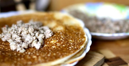 Фарш для блинчиков с мясом