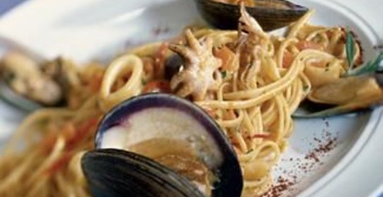 Паста лингуине с дарами моря