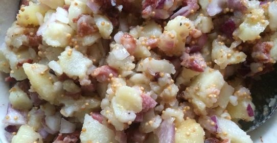 Салат с белой горчицей