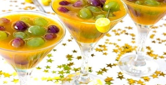 Желе из облепихи с виноградом