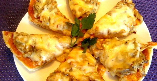 Начинка для пиццы с грибами