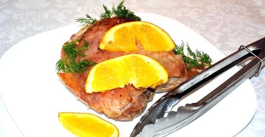 Индейка в апельсинах