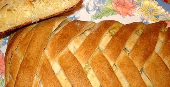 Плетеный пирог с капустой