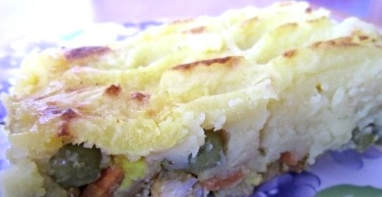 Рыба в картофельном пюре