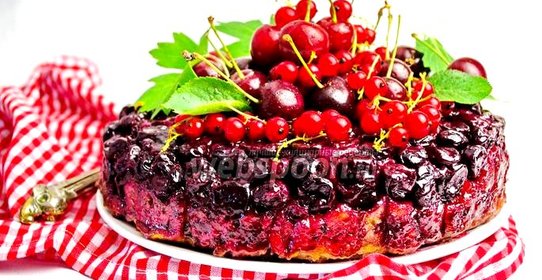 Французский пирог с вишней