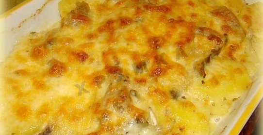 Рыба запеченная в духовке с картофелем