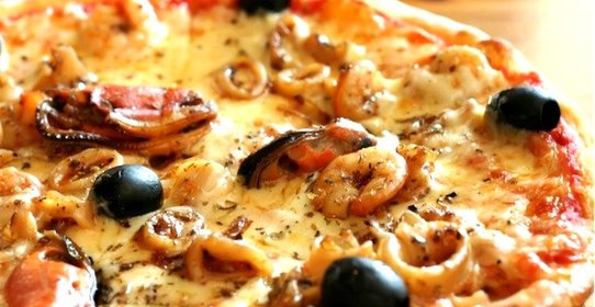 Пицца в микроволновке с грилем