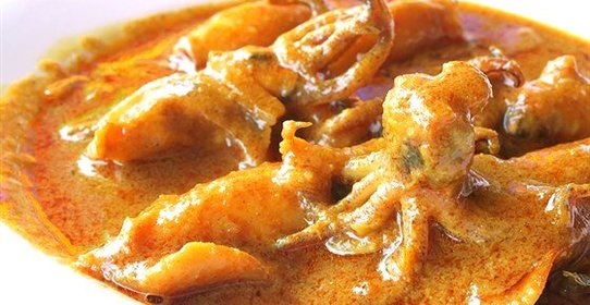 Кальмары в кокосовом молоке