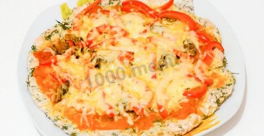 Пицца без муки диетическая