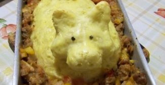 Картофельный поросенок для средиземноморских гостей