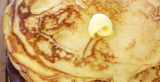 Пышные дрожжевые блины