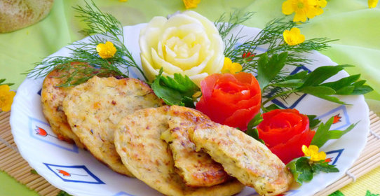 Кабачково-сырные оладьи