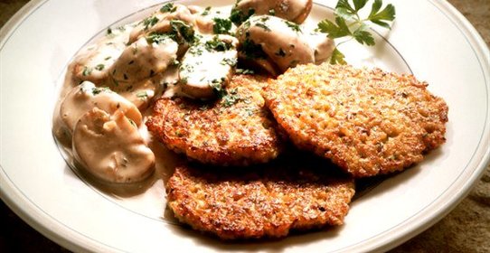 Картофельные оладьи с тыквой баттернат