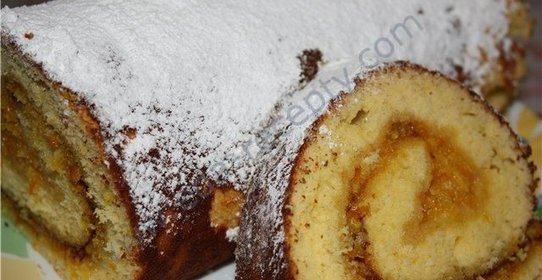 Рулет со сгущенкой