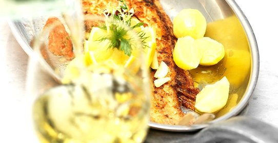 Морской язык с картофелем