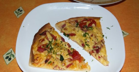 Пицца на дрожжевом тесте в духовке