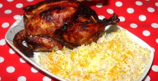 Плов с курицей, фаршированной ореховой начинкой, «Левенги плов»