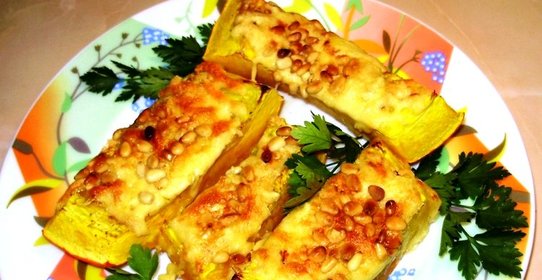 Тыква, запеченная с сыром в духовке