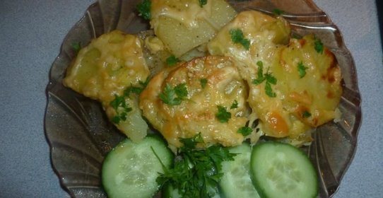 Картофель запеченный с сыром