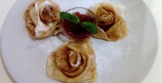 Блинчики Нежные розы