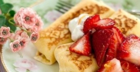 Блинчики, фаршированные творогом