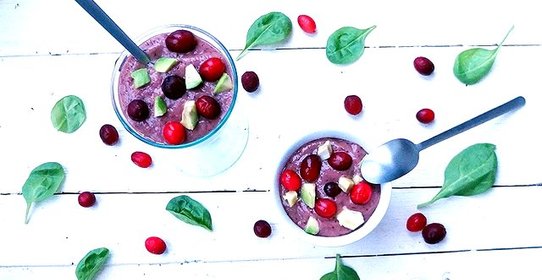 Брусничный смузи