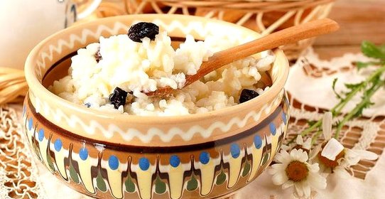 Рисовая молочная каша в мультиварке