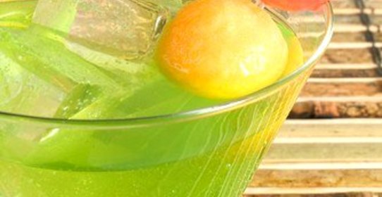 Дынно-имбирный пунш с базиликом