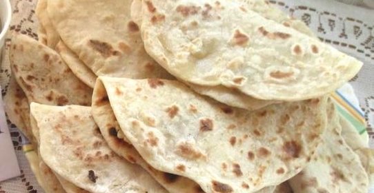 Пресные лепешки с картофелем луком и грибами