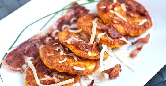 Оладьи из тыквы с сыром