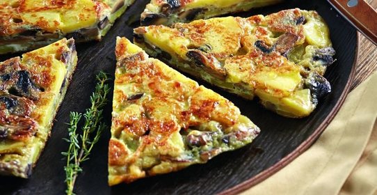 Тортилья из яиц цесарки