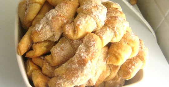 Рогалики из творожного теста