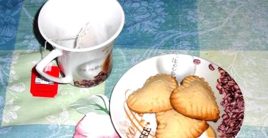 Печенье Сердечки с конфитюром