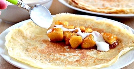 Блинчики с карамелью