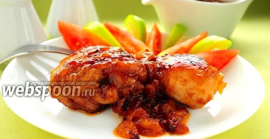 Курица в яблочной глазури в мультиварке